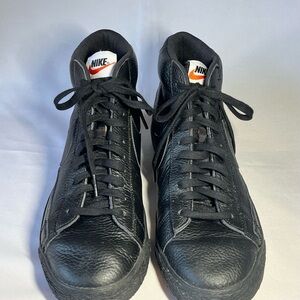 Nike Blazer Mid PRM “Triple Black” Color Mens Size 11 No Box